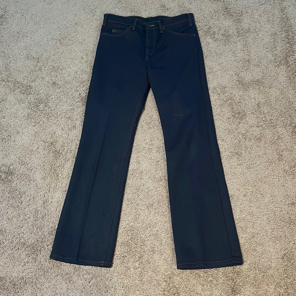 Vintage 70s Levi’s 517 Orange Tab Polyester Bootcut Pants
